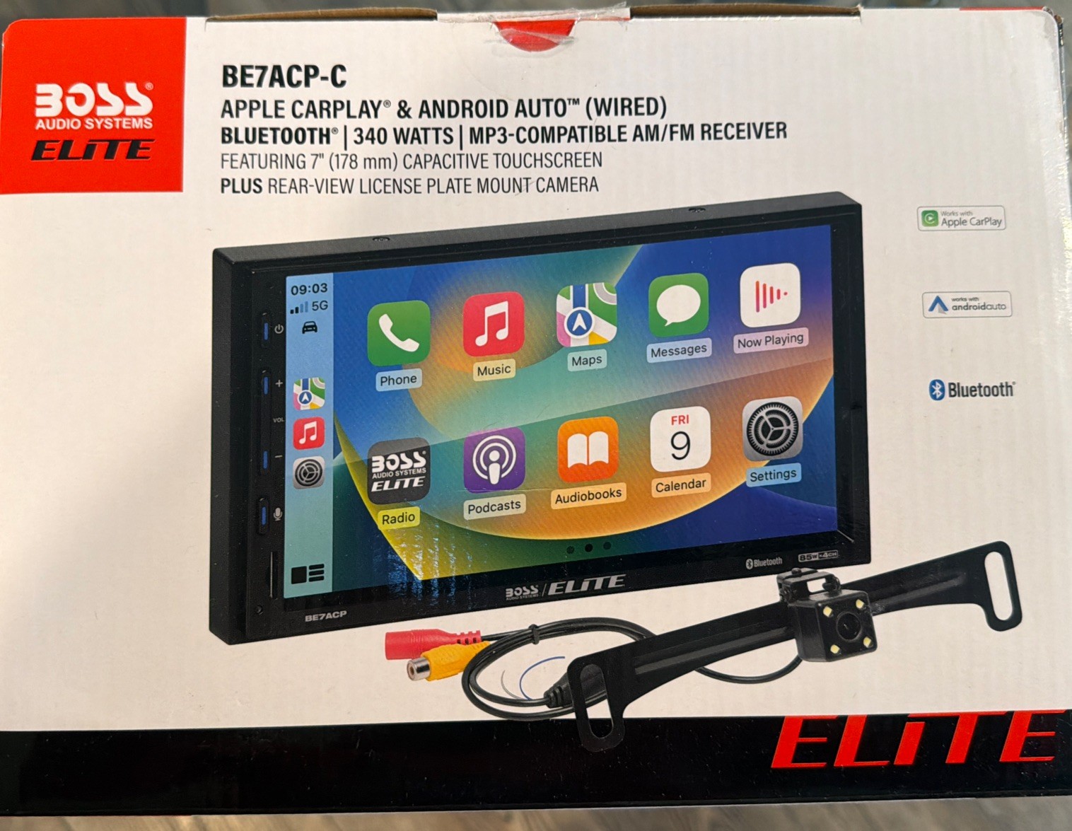 BOSS elite Apple Car Play Android Audio Car Radio/headunit With Backup Camera