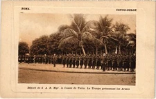 PC BOMA DEPART DE S.A.R. MGR. LE COMTE DE TURIN BELGIAN CONGO (a30789)
