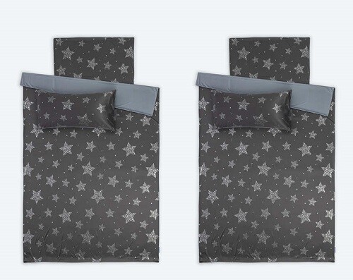 Wendebettwäsche (6tlg.) "silber" 135x200cm UVP:129,00€ P356 - Bild 1 von 2
