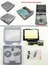 GBA SP Game Boy Advance SP Replacement Housing Shell Clear Glacier GLASS