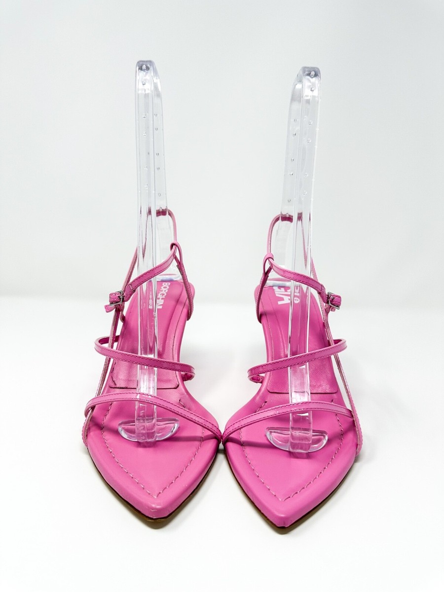サンダル・ミュール GIA BORGHINI SS23 GIABORGHINI Sandals Pink (GIA26 P2500) Gia Borghini Women's Gia 26 Patent Slingback Sandal Pink 8.5