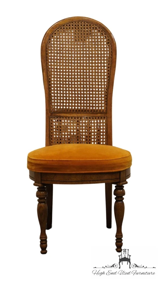 Silla lateral de comedor con respaldo de caña estilo mediterráneo italiano HIBRITEN FURNITURE 79... Foto 4 de 4