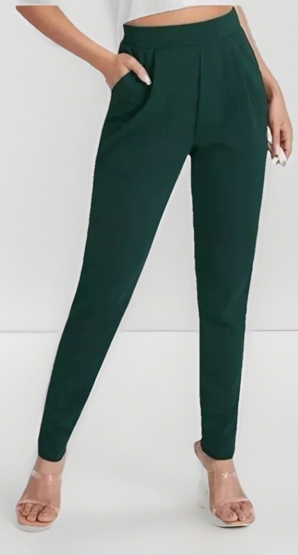 Green Slant Pocket High Waist Pants - NEW - Size Large 8/10