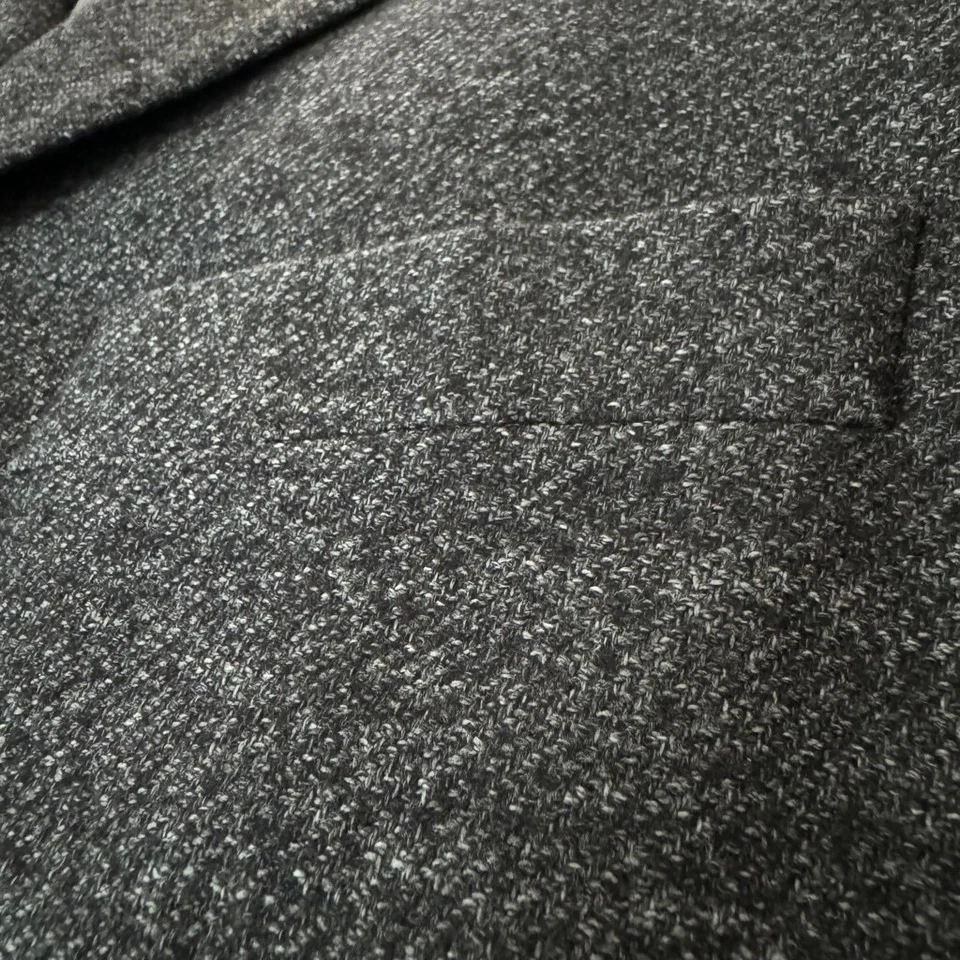 Kent & Curwen Dark Grey Heather Angora Cashmere Wool Jacket - 50 - Super Soft - Image 2 of 4