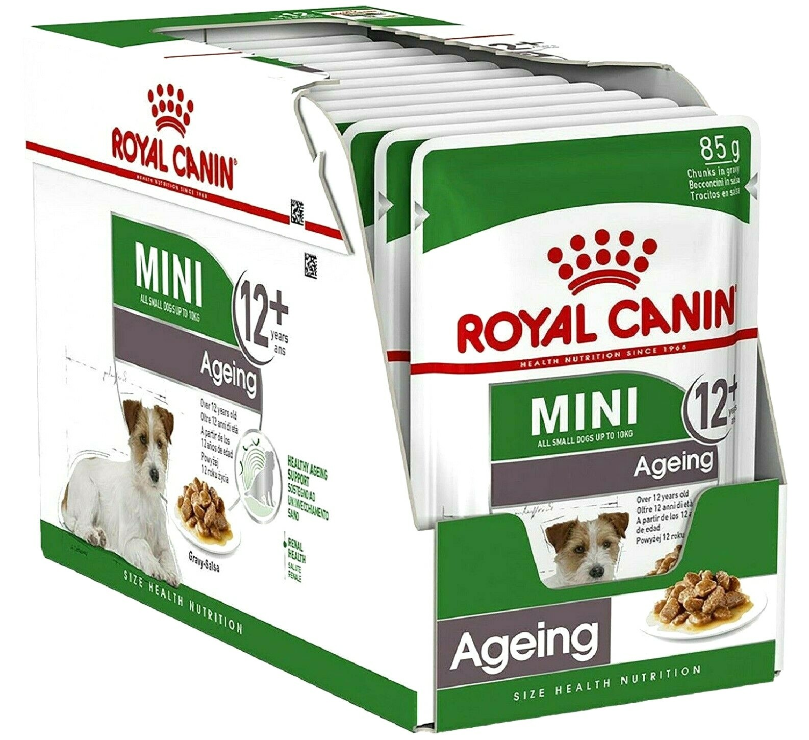 Royal Canin Mini Breed Ageing 12+ Wet Dog Food - Chunks in Gravy - 12 x 85g Pouches - Image 2