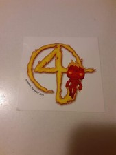 Amazon Funko Pop Marvel Fantastic Four CALCOMANÍA/PEGATINA Exclusiva COMO NUEVA Antorcha Humana