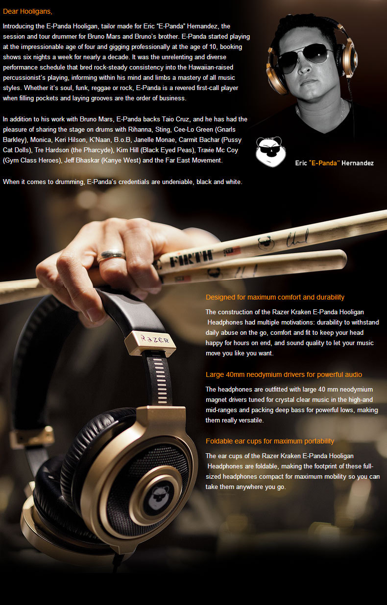 Razer Kraken E-panda Hooligan Edition 