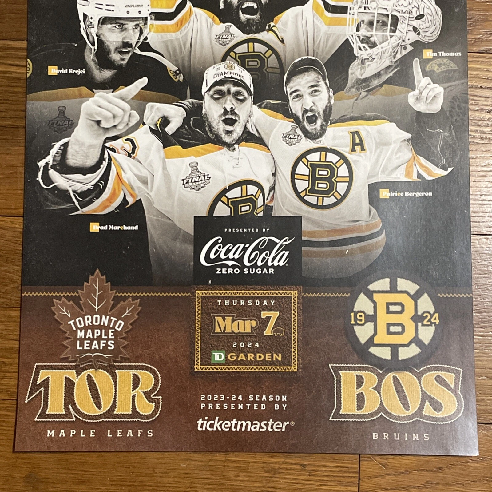 Boston Bruins Game Day Poster Era Night Toronto