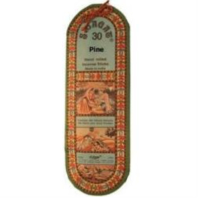 Pine, Swagat Natural Hand Rolled Incense, 30 Stick Package
