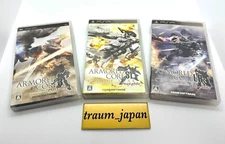 PSP Armored Core 3 Silent Line Last Raven Set of 3 Games Japanese Tested