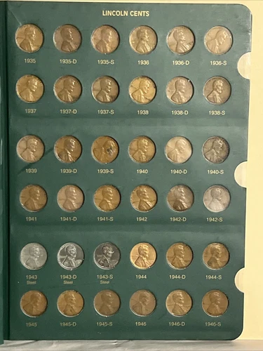 Lincoln Cent collection. 1909 VDB-2007-S. Fine to Gem BU/Proof. Incomplete.