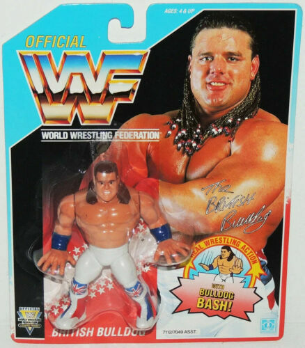 Hasbro WWF British Bulldog (Blue Card) UC Card Ver...