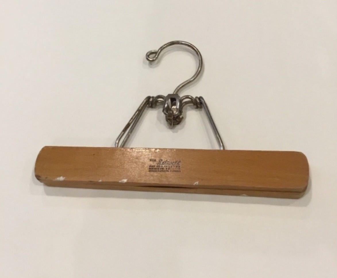 40s VINTAGE HANGER ヴィンテージハンガー バー付 字入 SET 木製ハンガー | STORES