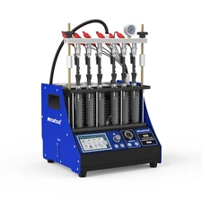 Ultrasonic Fuel Injector Cleaner&Tester Machine 6 Cylinder for GDI 12V/70V/120V
