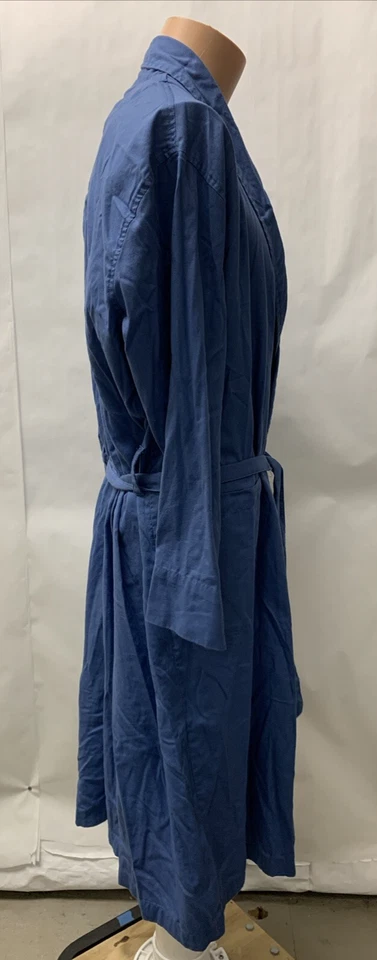 Joe Boxer Para Hombres Bata Azul Manga Larga Bolsillos Corbata Cómoda Ropa de Salón Camisa Osfa Foto 3 de 4