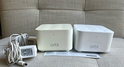 Netgear Orbi WiFi Router RBR10 and 1 Satellite RBS10 Bundle With Power ...