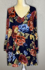 Show Me Your Mumu Fairy Grunge Mini Dress Size L Dark Floral Boho Whimsigoth