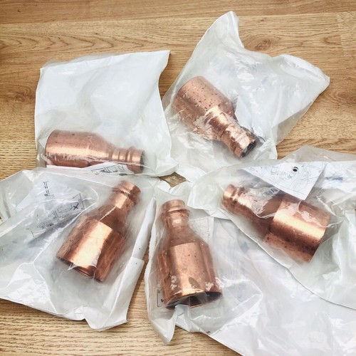 LOT OF 5 APOLLO PRESS 10075340 FITTING REDUCER 2X 3/4INCH X COPPER FIGURE 818