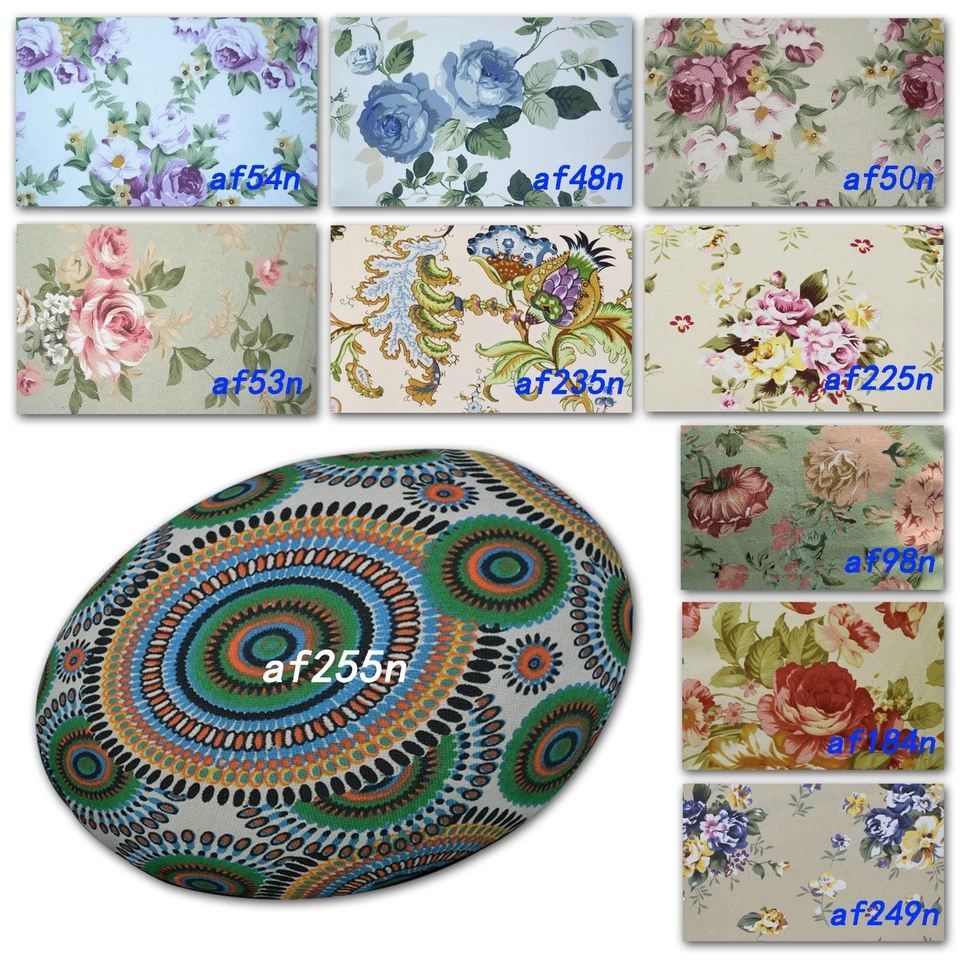 Funda plana con forma redonda*Funda de cojín para silla de asiento de piso de lona de algodón rosa*AF1 Foto 2 de 2