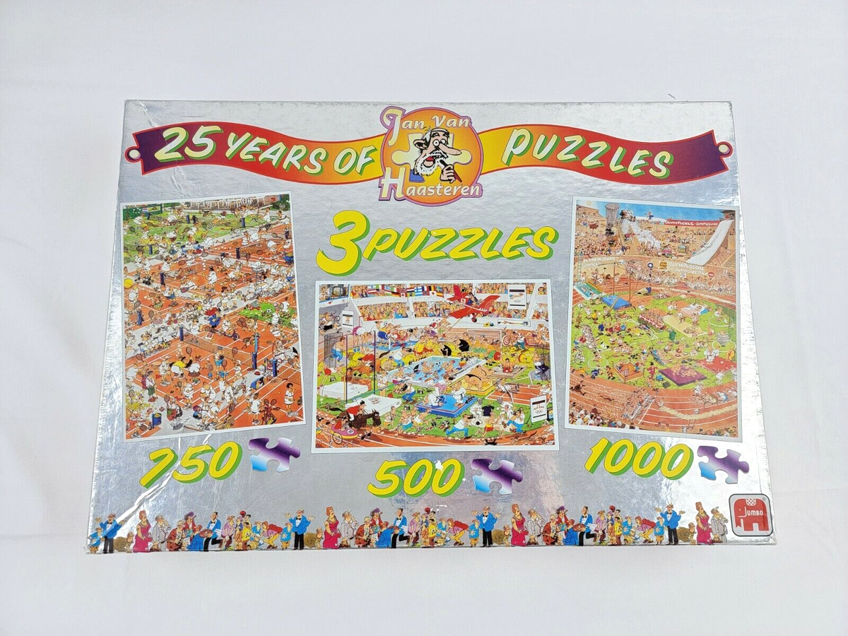 Jumbo Jan Van Haasteren 3 Jigsaw Puzzles 750 ~ 500 ~ 1000 Pieces