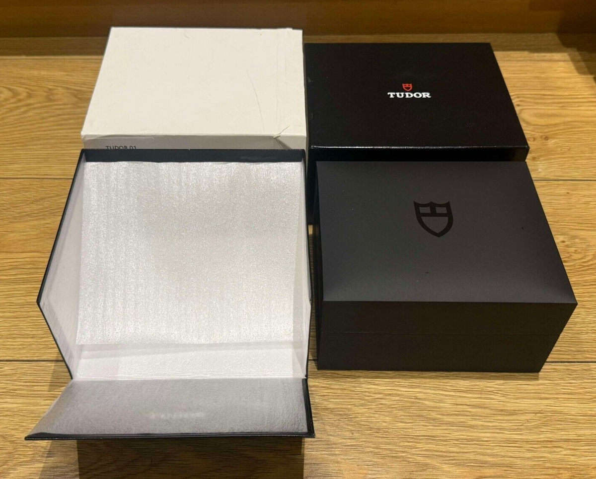 Genuine Original Tudor Watch Presentation Box Case Complete Set