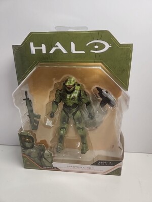 Halo Infinite Master Chief  Series 3 4'' Commando Rifle Grappleshot Figure Base