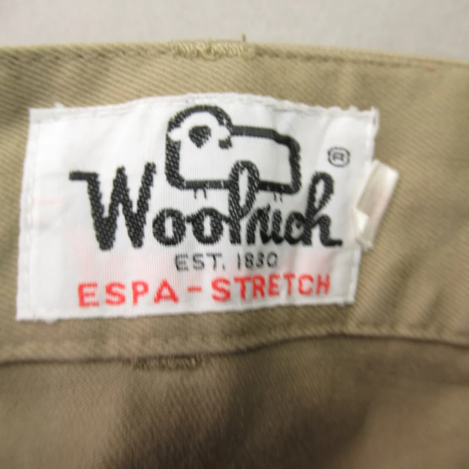 Pantalones Cortos Woolrich Mujer 34 Ligeros Informales Bolsillos Chino Botón Beige Foto 3 de 4