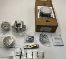 Baldwin Reserve Knob Round Rose Passage Polished Nickel PS.CON.CSR.055.6L.DS