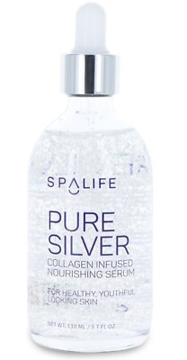 SpaLife Pure Silver Collagen Infused Nourishing Serum ~ 3.7 fl oz 