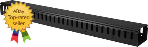 3Ft (1M) Vertical Cable Management Duct with Cover - 0U Open Slot Finger Duct Wi - Afbeelding 9 van 12