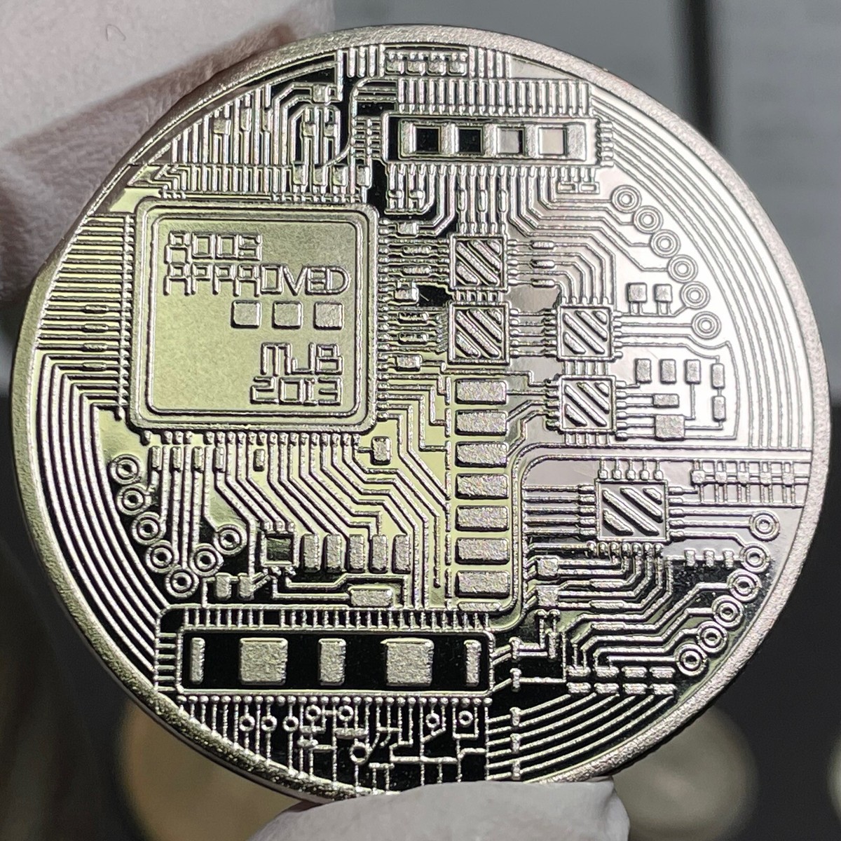 Physical Bitcoin 2013 Commemorative Token Silver Plated .999 Copper Proof  UNC | eBay