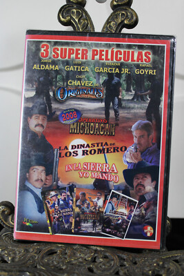 3 Pelicula-Oper. Michoacan, En La Sierra Yo Mondo y Dinastia de Los Romero DVD