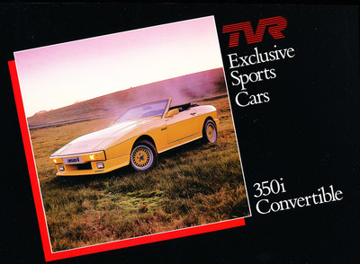 TVR 350i Convertible Original Car Sales Brochure Folder - 1984 1985 1986 1987