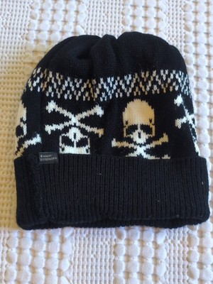 Mastermind Japan Skull Crossbones Beanie Black White Goth Whimsigoth