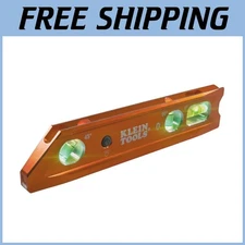 Impact-Resistant Torpedo Level, Magnet, V-Groove, LED Vials