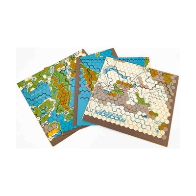 SPI Flache Tabletts Wargame Ziel Moskau - Nur Karten! VG+