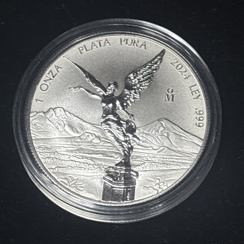 2024 Reverse Proof 1 One Oz Mexican Silver Libertad .999 Fine Silver
