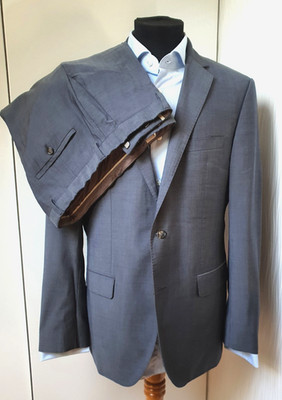 Boss Suit The James Sharp2 / Grey / 100% Virgin Wool / Suit / Grey / Virgin Wool / 50