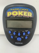 1997 RADICA PLAYERS CHOICE POKER - DRAW JOKER DEUCES - ELECTRONIC GAME - WORKING