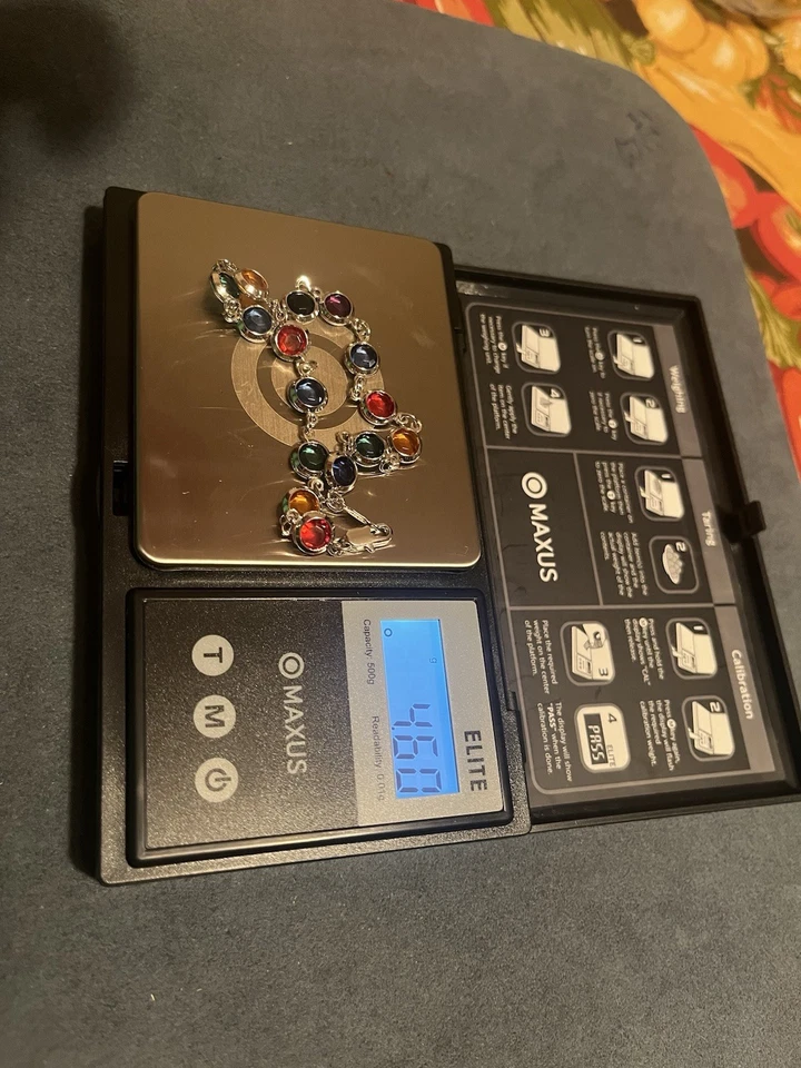 24k Gold Layered and Gemstone Anklet for Women- 4 Grams - Image 4 of 4