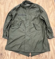 NOS Mint VTG US Military M-1965 Fishtail Parka Large Shell 1980 M65 Deadstock