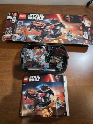 LEGO Star Wars Eclipse Fighter #75145 INCOMPLETE Box, Instruction NO Minifigures