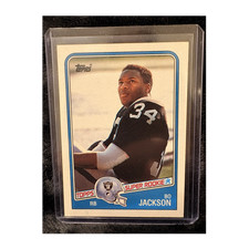 Topps 1988 Super Rookie Bo Jackson #327 Los Angeles Raiders NFL Football