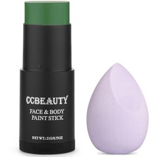 CCbeauty Witch Green Face Paint Stick, Face Painting Kit, Non Toxic SFX Makeup F