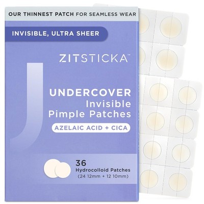 Invisible Pimple Patches for Face, Hydrocolloid Patches, UltraThin Clear Azel...