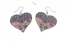 Handmade Mermaid Heart earrings