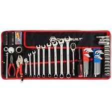 Powerbuilt 100 Piece Motorcycle Tool Kit with Roll Pouch, Roadside, Travel Wr...