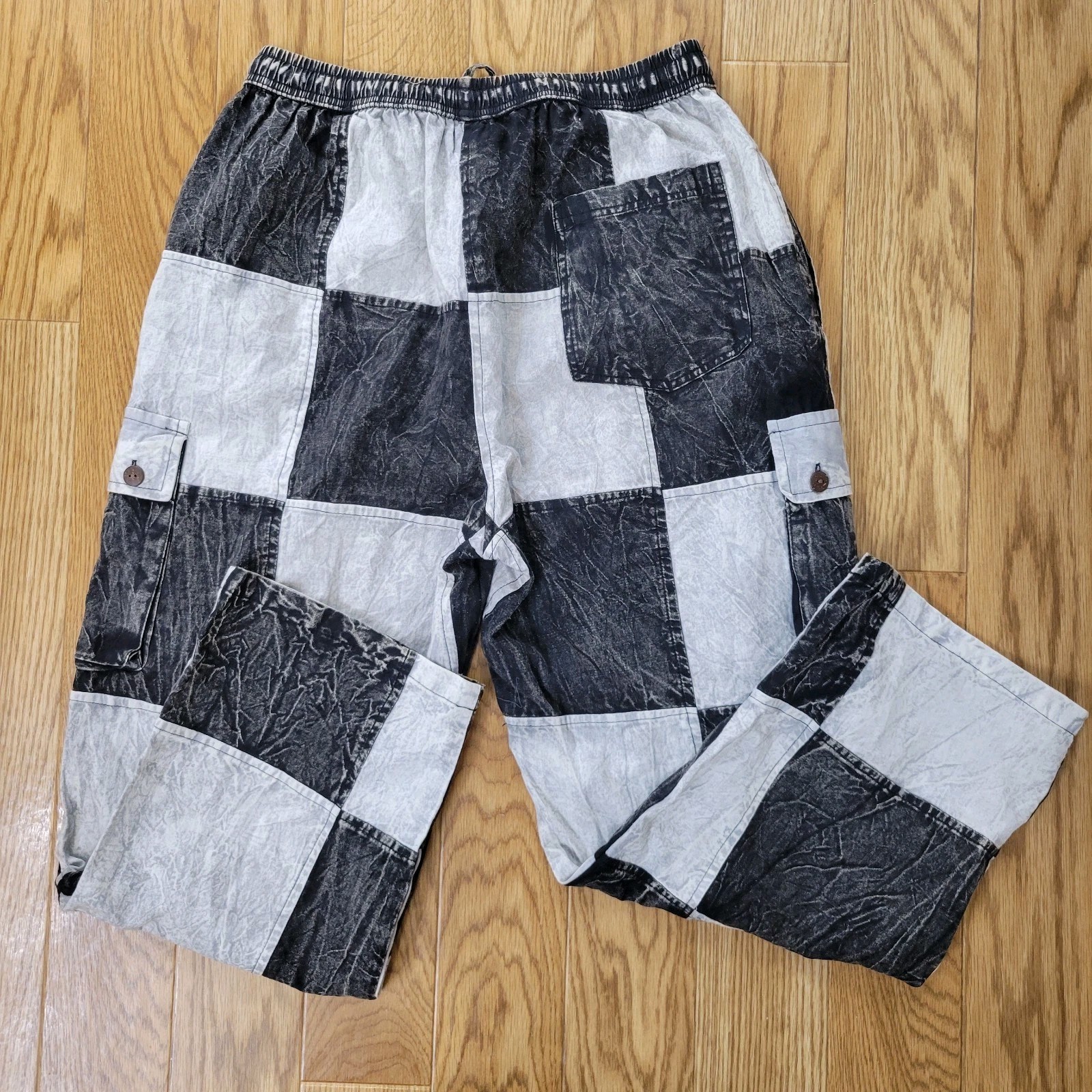 Rising International Patchwork Checkered Flag Pan… - image 4