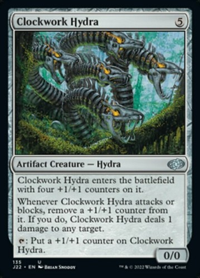 #ad Clockwork Hydra Jumpstart 2022 #135 MTG Magic The Gathering $0.99