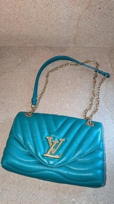 U28474 Authentic Louis Vuitton Emerald Wave Monogram Shoulder Bag G2U